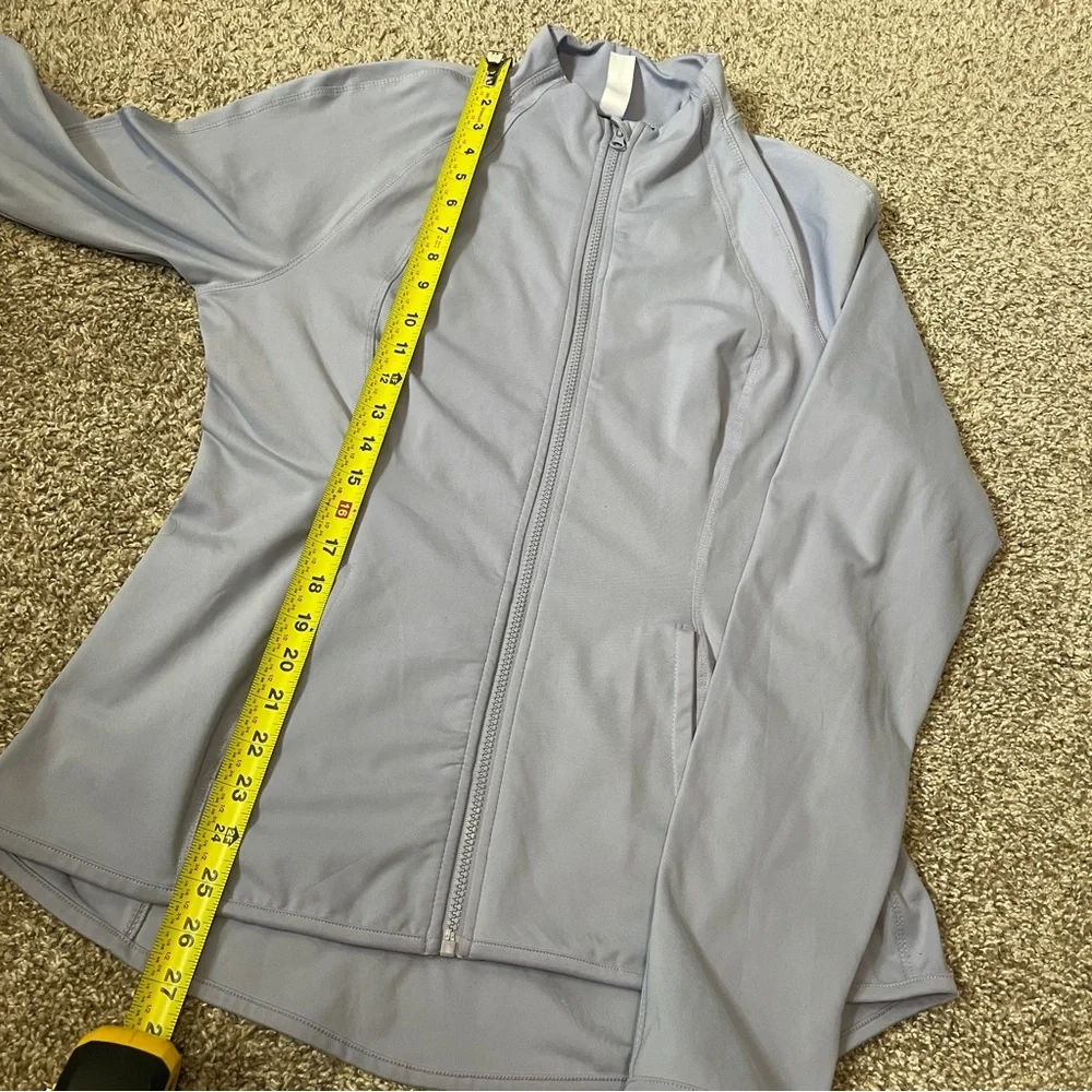 Yogalicious | Women’s Athletic Zip-Up Jacket | Lavender/Periwinkle - Picture 5 of 7